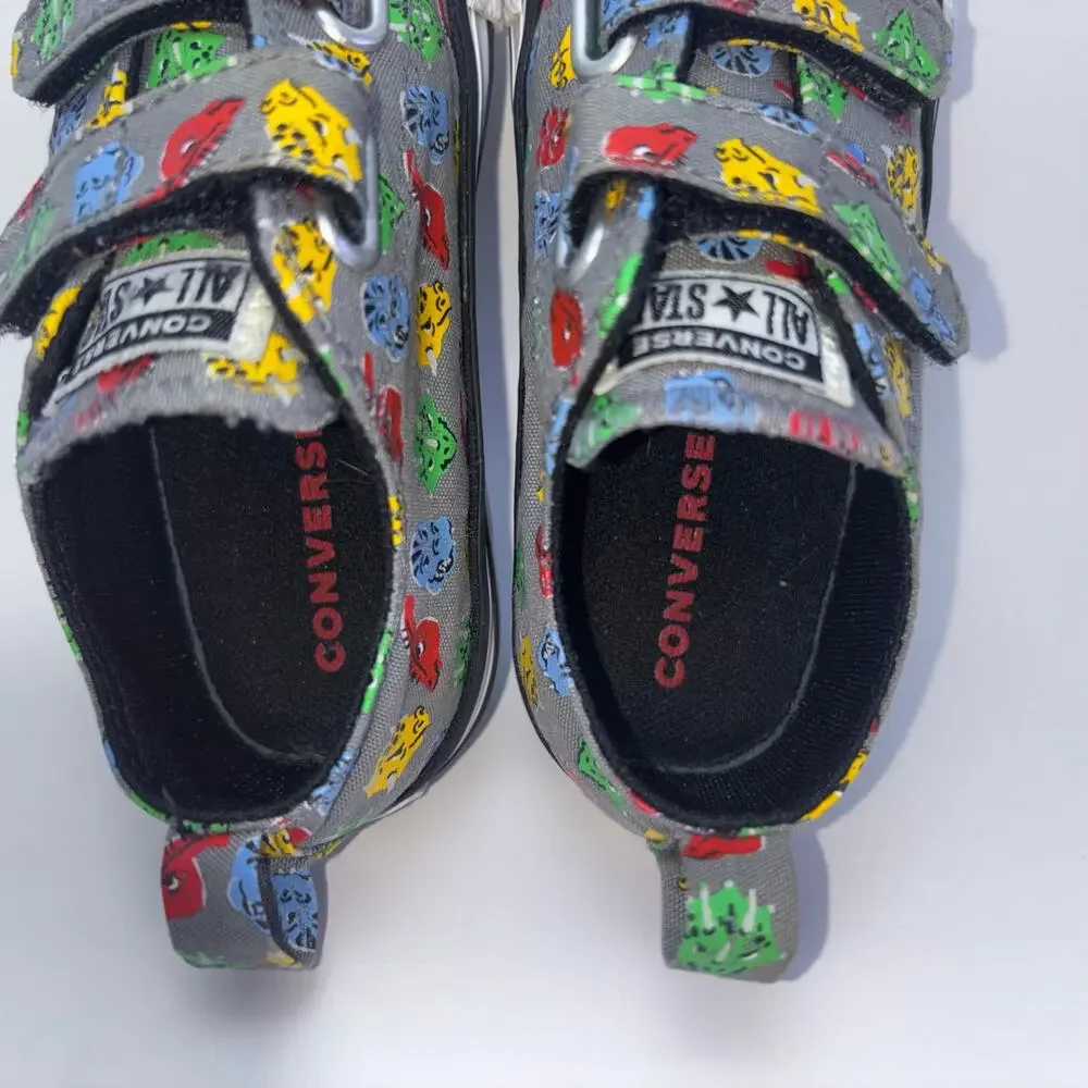 CONVERSE All Star Dinosaur Print Shoes Size Toddlers 9C
